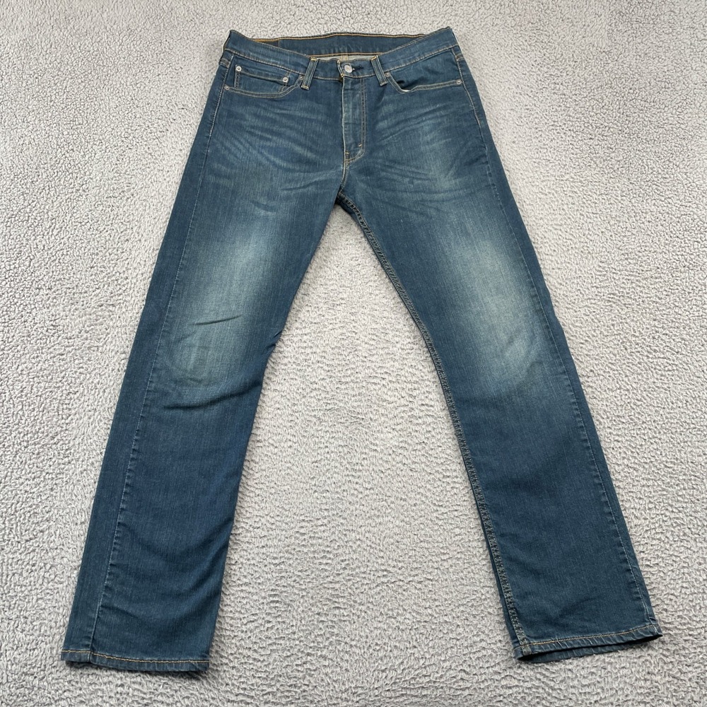 Levi's Men's Faded Blue Slim-Straight Jeans